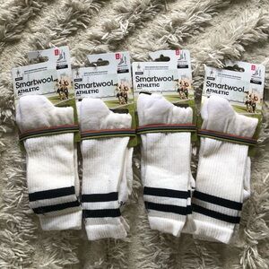 Smartwool Athletic Socks with Black Stripes